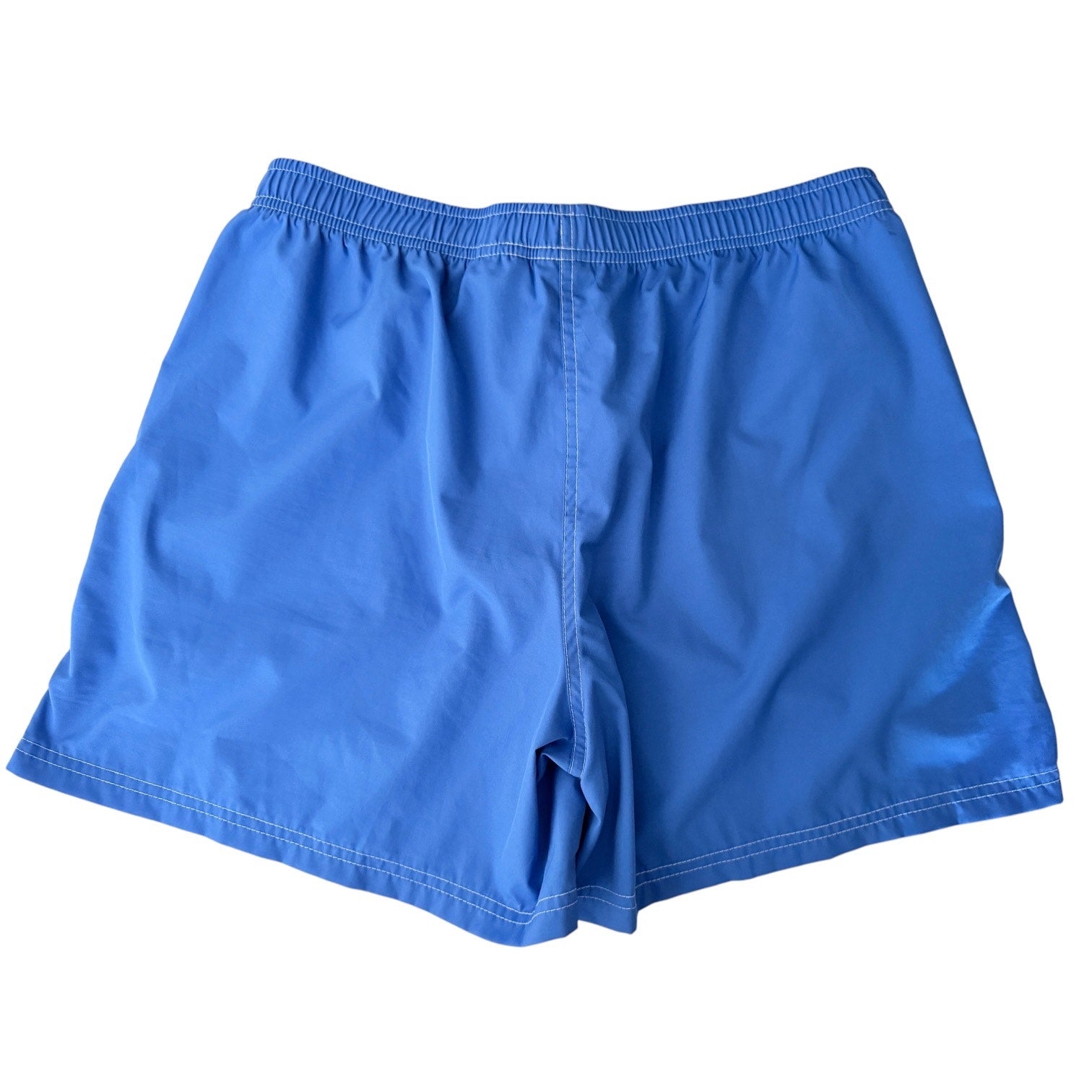 Nike Mens Medium Blue Swim Trunks Board Shorts Drawstring Swoosh