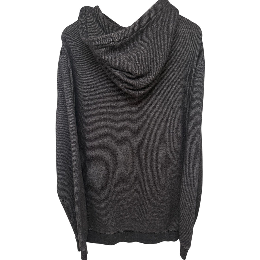 Volcom Men's Gray Fleece Hooded Hoodie — back view