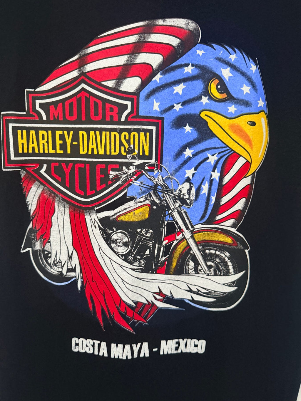 Yazbek Men's Black Harley-Davidson Motorcycles Costa Maya - Mexico T-Shirt — view 4