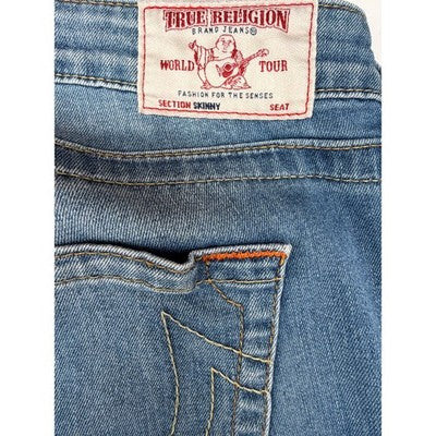 True Religion Jeans Mens 36 Blue Skinny Stretch Denim Pants - product photo 5