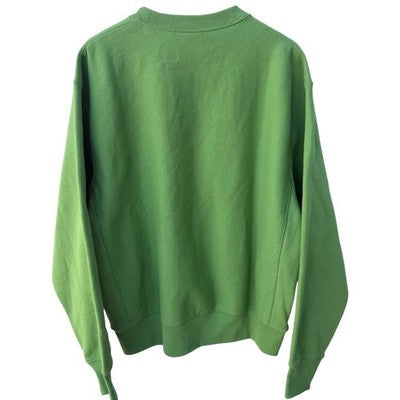 Champion Reverse Weave Crewneck Sweatshirt Mens Large Green Embroidered Logo - product photo 2