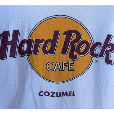 Hard Rock Cafe Cozumel Graphic T Shirt Mens X Grande White Logo Tee - product photo 4