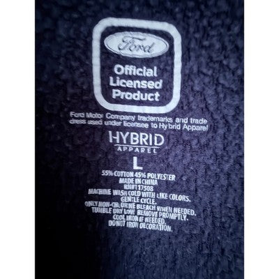 Ford Official Licensed Retro Stripe Crewneck Sweatshirt Mens Large Navy Blue - product photo 3
