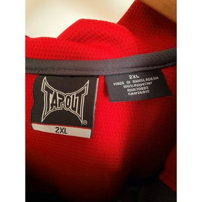 Tapout MMA Full Zip Hoodie Mens 2XL Gray Red - product photo 4