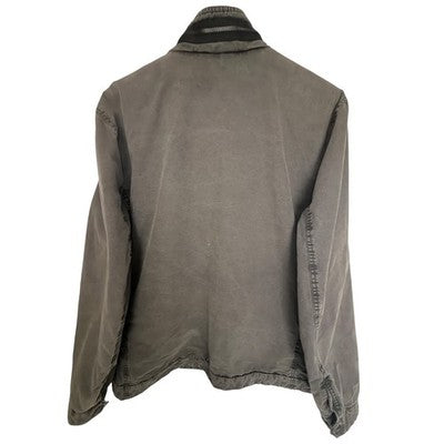 Levi Strauss Military Field Jacket Men Large Olive Green Cotton Full Zip Utility - product photo 2