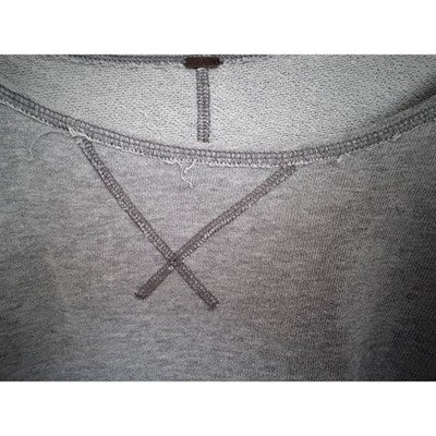 Free People Lace Up Short Sleeve Sweatshirt Gray Womens 3X (estimated) - product photo 4