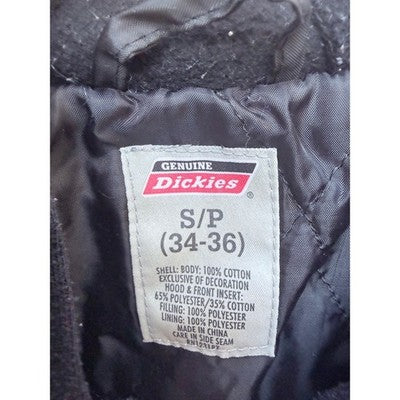 Dickies Camo Hooded Jacket Mens Small Quilted Lined Workwear Camouflage Coat - product photo 3