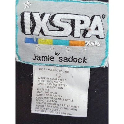 Ixspa Vintage Windbreaker Jacket Mens Large Gray Abstract Full Zip Retro 90s - product photo 3