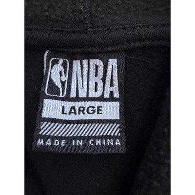 NBA Hoodie Mens Large Black Logo Pullover Basketball Sweatshirt Athletic - product photo 3