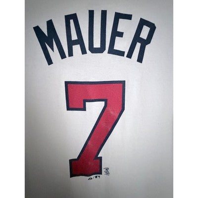 Minnesota Twins Joe Mauer 7 Graphic T Shirt White Majestic Mens Medium - product photo 4