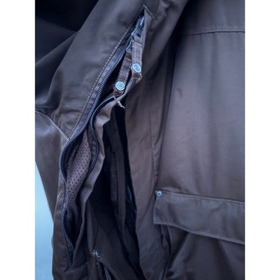 Billabong Pilot Jacket Mens Large Brown Hooded Full Zip Utility Coat Outdoor - product photo 3