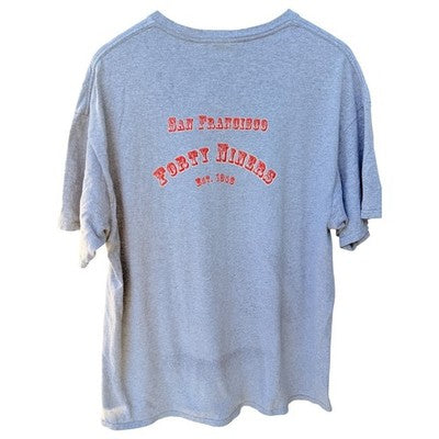 San Francisco 49ers The Catch Vintage Style T Shirt Mens Large Gray NFL Tee - product photo 2