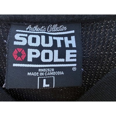 Southpole Thermal Shirt Mens Large Black Long Sleeve Waffle Knit - product photo 3