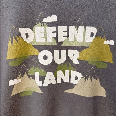 The North Face Defend Our Land Sweatshirt Mens XL Green Graphic Pullover - product photo 5