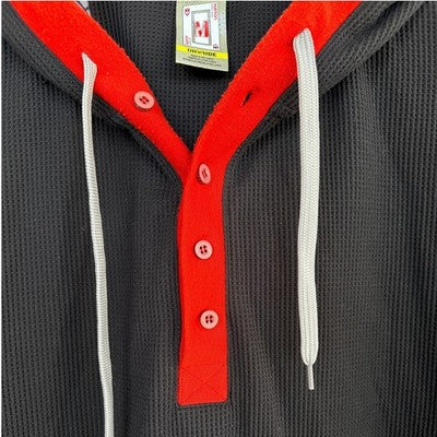Burton DryRide Hoodie Mens Medium Black Red Snowboard Ski Pullover - product photo 5