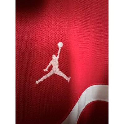Jordan Full Zip Track Jacket Mens Large Red White Basketball Warm Up Jacket - product photo 7