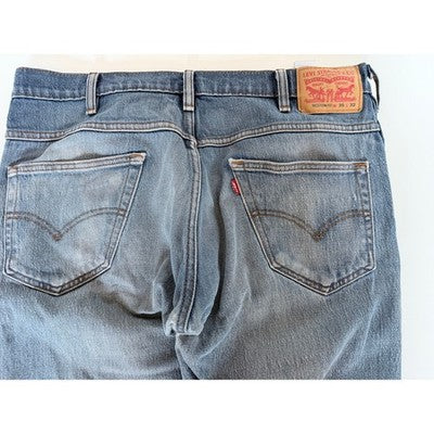Levi Strauss 550 Jeans Mens 35x32 Blue Denim Relaxed Fit Classic Pants - product photo 5