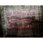 Levi Strauss Military Field Jacket Men Large Olive Green Cotton Full Zip Utility - product photo 3
