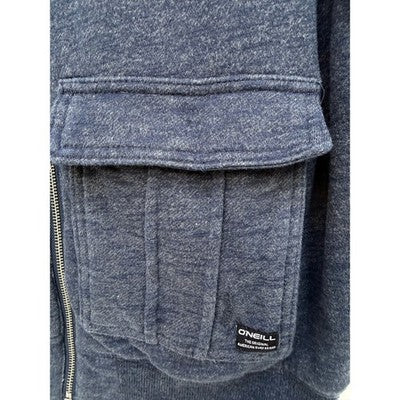 O'Neill Sherpa Lined Jacket Mens XXL Gray Hooded Full Zip Heavyweight - product photo 4