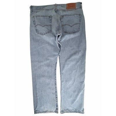 Levi's 501 Original Fit Jeans Men's 36x29 Light Wash Button Fly Denim - product photo 2