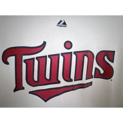 Minnesota Twins Joe Mauer 7 Graphic T Shirt White Majestic Mens Medium - product photo 5