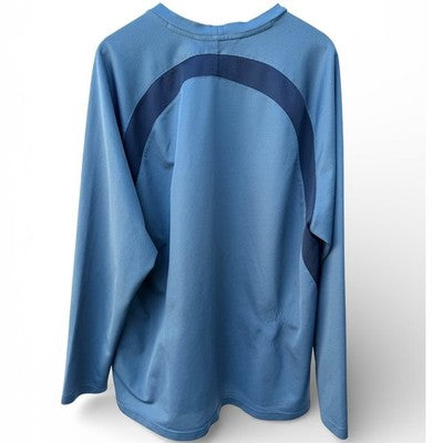 Nike Vintage Silver Tag Long Sleeve Shirt Large Tall Blue - product photo 2