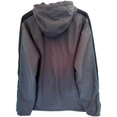 New Balance Windbreaker Jacket Mens Large Gray Blue Full Zip Hooded - product photo 2