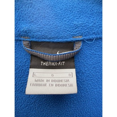 Nike Therma Fit Quarter Zip Pullover Mens Large Blue Fleece Swoosh Athletic - product photo 3