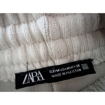 Zara Women's Cream Jogger Sweatpants Medium - product photo 3