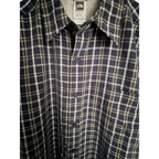 The North Face Plaid Short Sleeve Button Up Shirt Mens Large Blue Gray - product photo 4