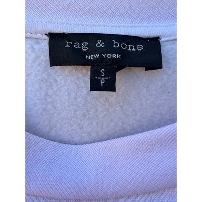 Rag & Bone Sweatshirt Mens Small White Graphic Crewneck Designer Streetwear - product photo 4