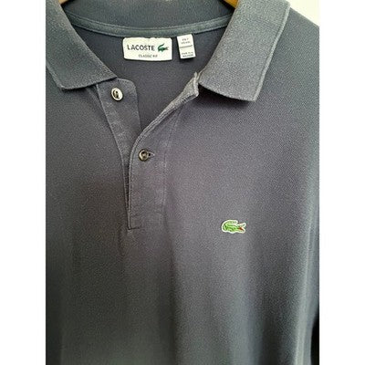 Lacoste Classic Fit Polo Shirt Mens XXL Gray Short Sleeve Cotton - product photo 4