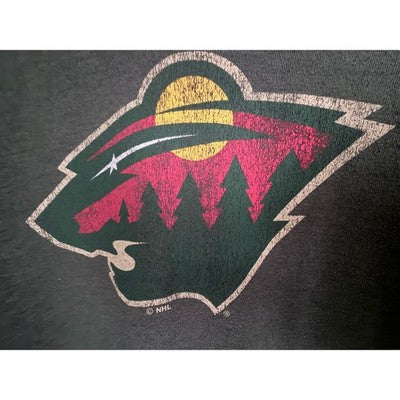 Minnesota Wild Lace Up Hoodie Green NHL Hockey Sweatshirt Mens Large - product photo 5