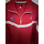Jordan Full Zip Track Jacket Mens Large Red White Basketball Warm Up Jacket - product photo 4