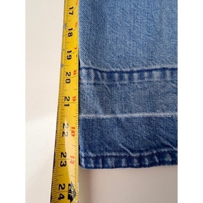 Abercrombie Simone Wide Leg Crop Jeans Womens 28 Blue - product photo 4