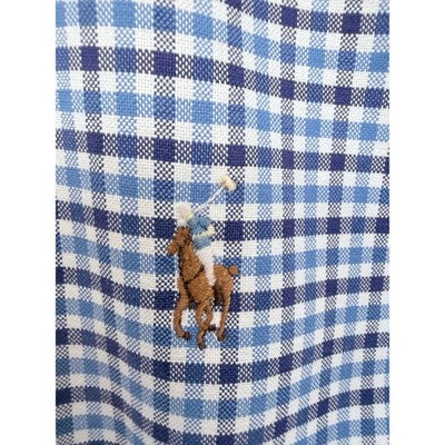 Ralph Lauren Button Up Shirt Mens XXL Blue White Check Pony Logo Long Sleeve - product photo 5