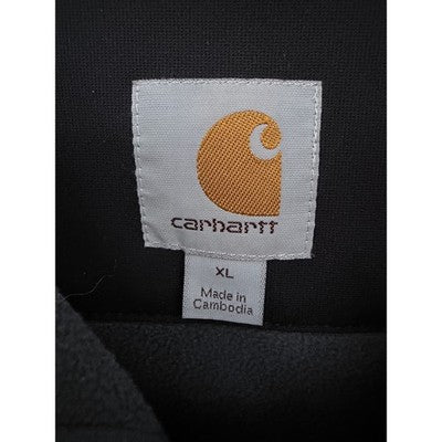 Carhartt Soft Shell Jacket Mens XL Black Full Zip Embroidered Workwear Coat - product photo 3
