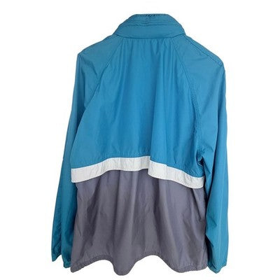 Woolrich Windbreaker Jacket Mens Large Blue Gray Full Zip Lightweight - product photo 2