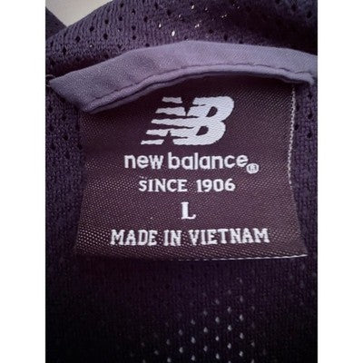 New Balance Windbreaker Jacket Mens Large Gray Blue Full Zip Hooded - product photo 3