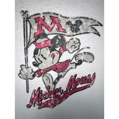 Disney Parks Mickey Mouse Raglan Thermal Shirt Women's White Red XL 3/4 Sleeve - product photo 4
