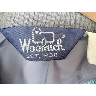 Woolrich Windbreaker Jacket Mens Large Blue Gray Full Zip Lightweight - product photo 4