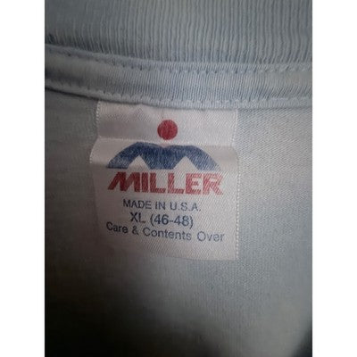 Miller Tie Dye Graphic T Shirt Mens XL Blue Made In USA - product photo 3