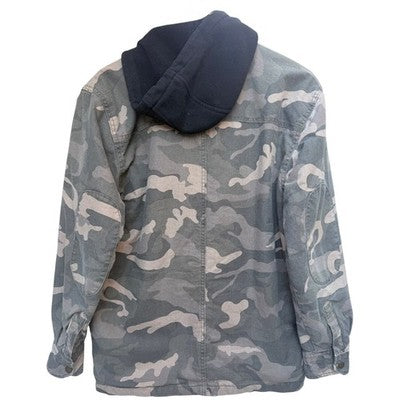 Dickies Camo Hooded Jacket Mens Small Quilted Lined Workwear Camouflage Coat - product photo 2