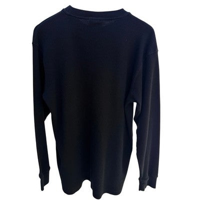 Southpole Thermal Shirt Mens Large Black Long Sleeve Waffle Knit - product photo 2