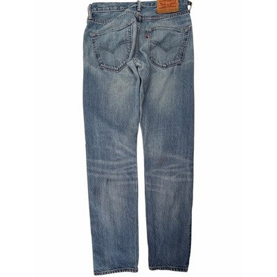 Levi's 501 Slim Taper Jeans Mens 29x30 Blue Distressed - product photo 2