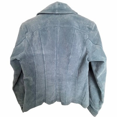 Lisa K Little Blue Leather Jacket - product photo 2