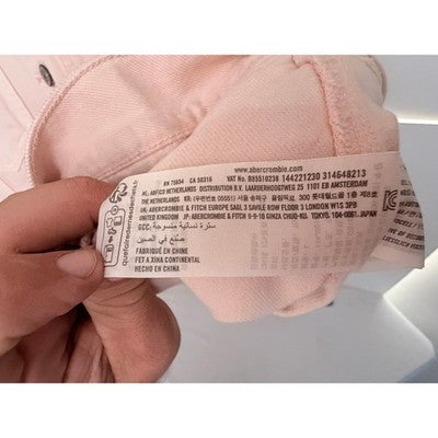 Abercrombie Pink Oversized Trucker Jacket Womens L - product photo 5