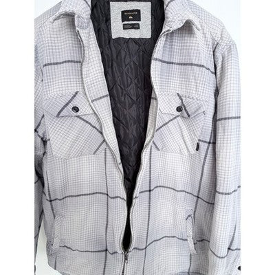 Quiksilver Plaid Quilted Jacket Mens Large - product photo 5