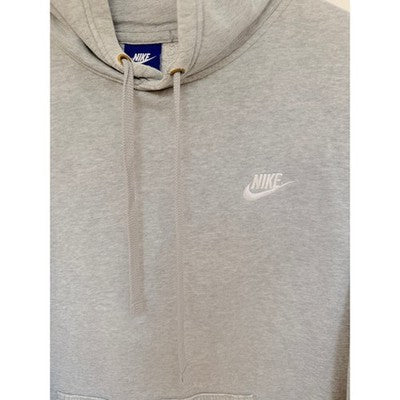 Nike Hoodie Mens Large Gray Pullover Swoosh Pocket Athletic Casual - product photo 4