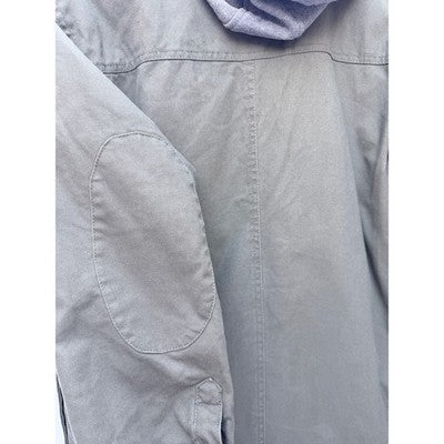 Dickies Mens Hooded Work Jacket Green Insulated Button Front - product photo 4